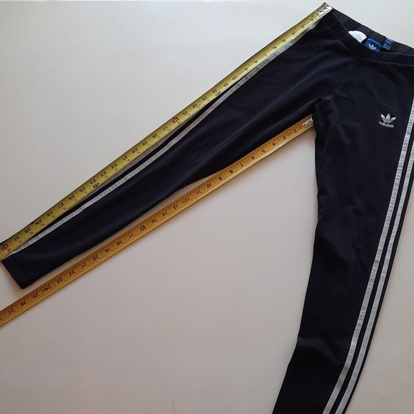 Adidas extra small black white athletic leggings - Picture 7 of 9